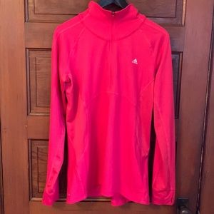 Adidas Climalite Quarter Zip Pink size Large